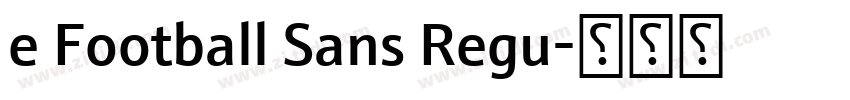 e Football Sans Regu字体转换